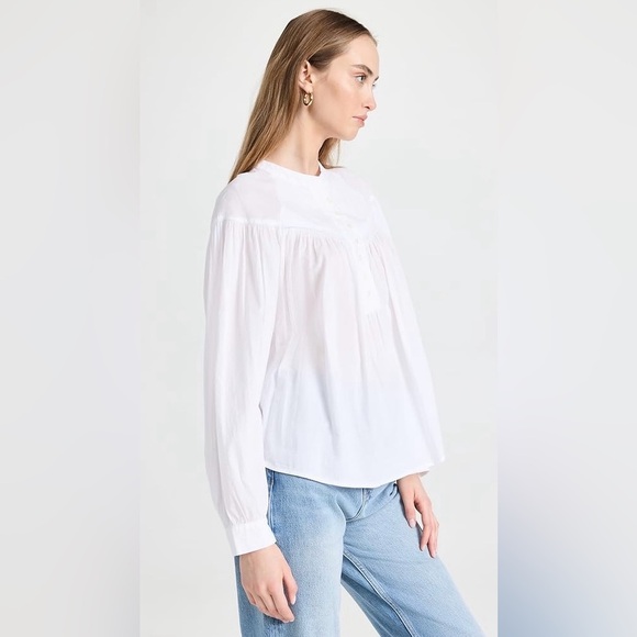 XIRENA EUC Sz L White Button-Up Women's “Delilah” Top - Picture 5 of 11